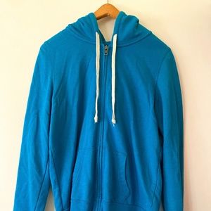 American Eagle Bright Blue Zip-Up Hoodie
